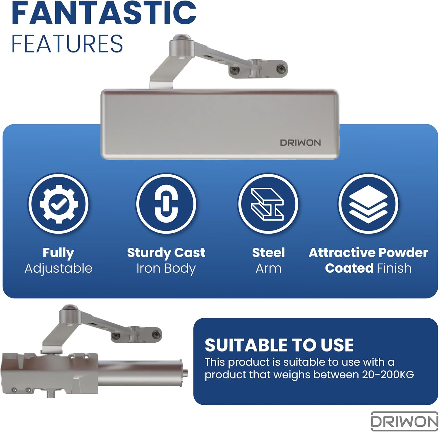 DRIWON DN-9500 door closer view 2